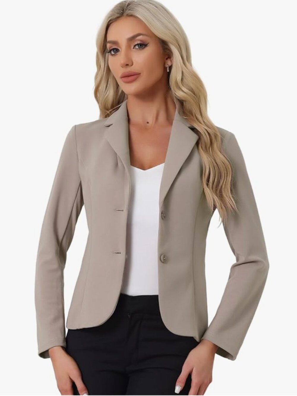 Allegra K Women's Blazer, Camel size S